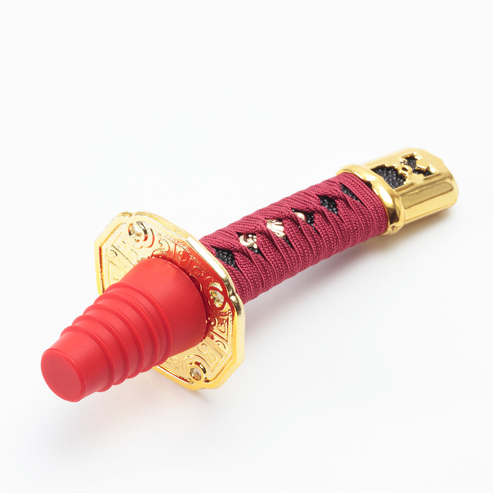 Samurai sword wine bottle stopper