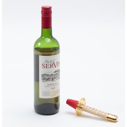 Samurai sword wine  bottle stopper