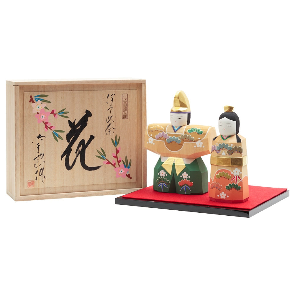 Iyo Ittobori Standing Hina Dolls 4H-I5