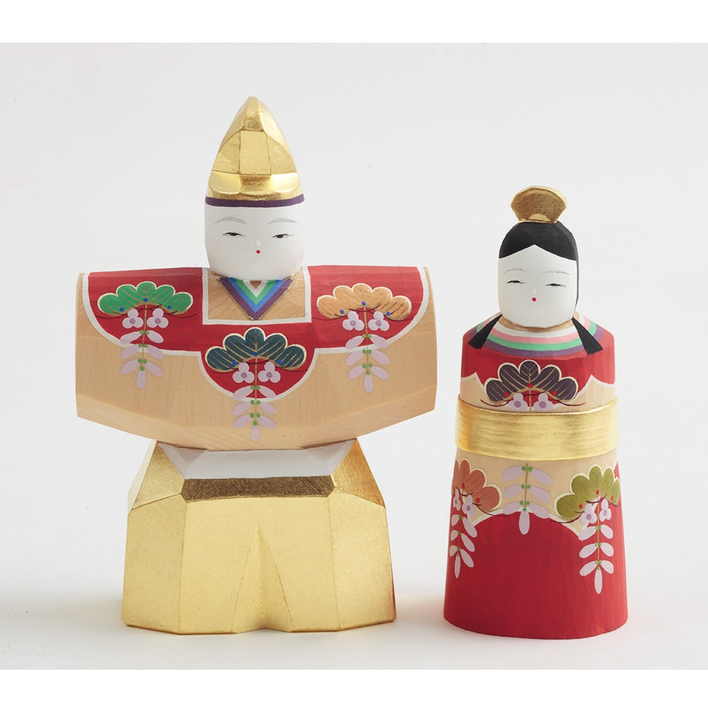 Iyo Ittobori Standing Hina Dolls 4H-19