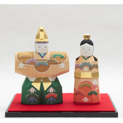 Iyo Ittobori Standing Hina Dolls 4H-I5