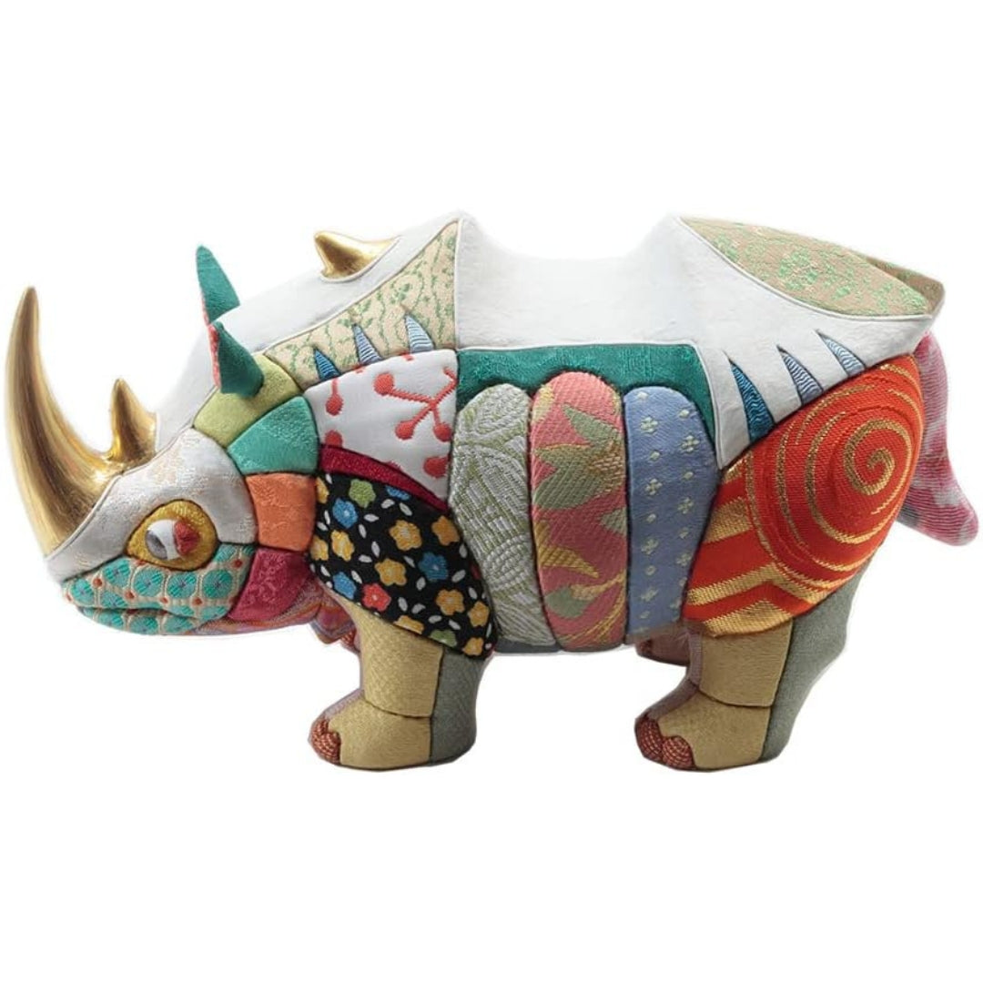 Kimekomi Decoration Anima Rhinoceros Small by Ko Ikko IPM-10-Z-US-S