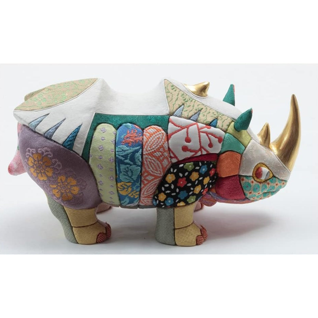 Kimekomi Decoration Anima Rhinoceros Small by Ko Ikko IPM-10-Z-US-S