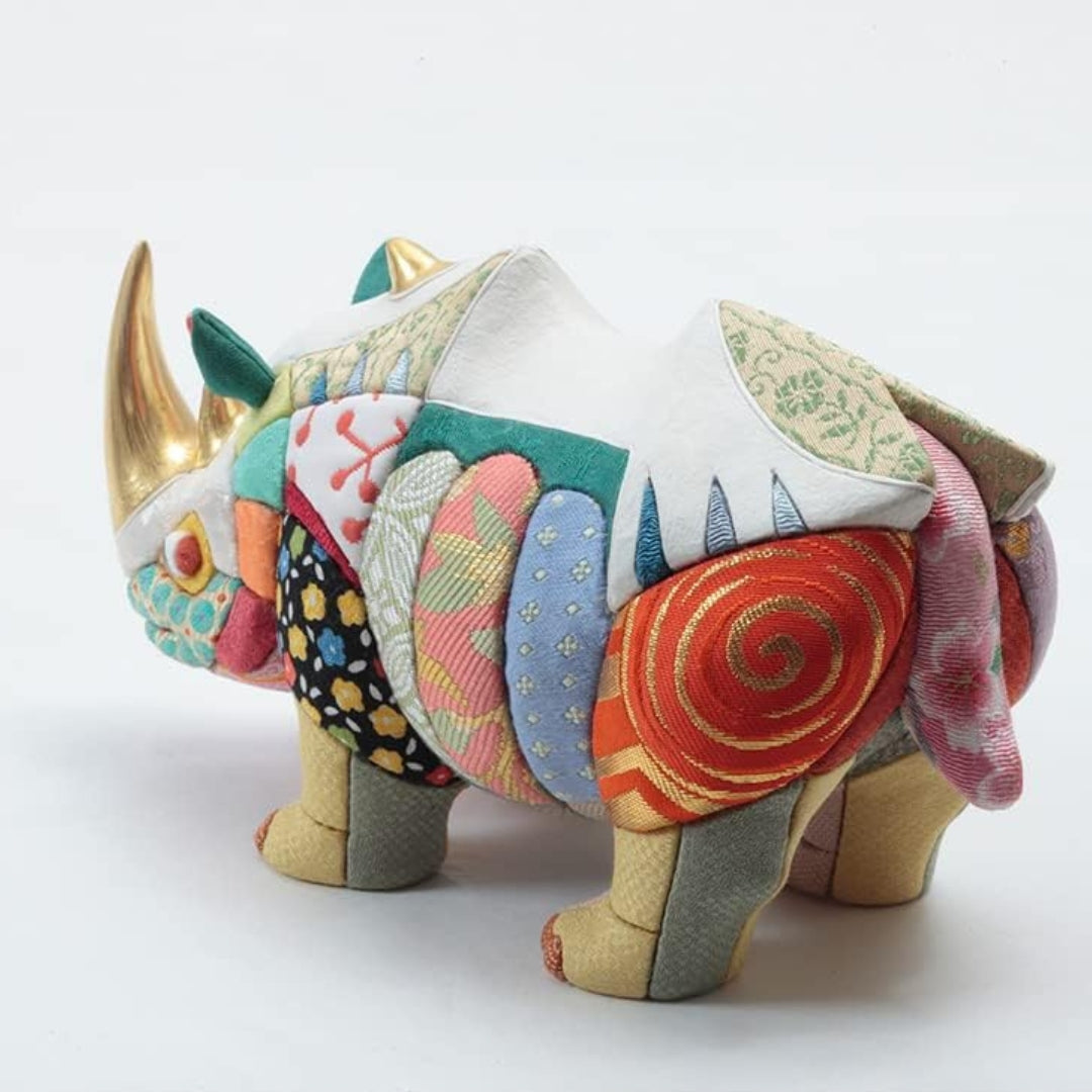 Kimekomi Decoration Anima Rhinoceros Small by Ko Ikko IPM-10-Z-US-S