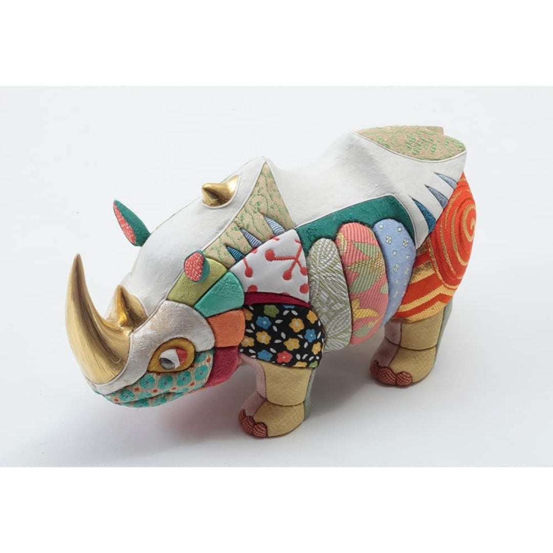 Kimekomi Decoration Anima Rhinoceros Small by Ko Ikko IPM-10-Z-US-S